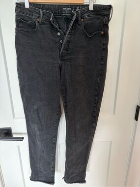 Old Navy Women's Black OG Straight button fly Jeans